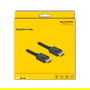 DeLOCK Cable DisplayPort 2.1 81175, 1.8m, 80 Gbps, 16K 60Hz, Resolución 15360 x 8640, Macho/Macho, Negro