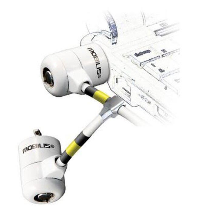 Mobilis Cable Antirrobo Blanco 1,8 m Mobilis Cable Antirrobo Blanco 1,8 m