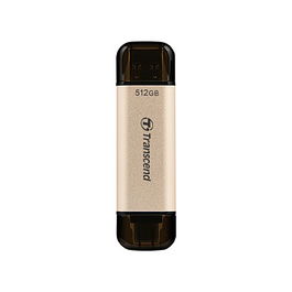 Transcend JetFlash 930C USB 3.2 Gen 1 Tipo-A/Tipo-C 512GB Pendrive 420MB/s Lectura 400MB/s Escritura Color Oro