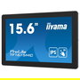 iiyama ProLite TF1615MC-B1 Monitor táctil IPS 15.6" Full HD 1920x1080 Pantalla táctil capacitiva 10 puntos Toque VGA HDMI DisplayPort USB Negro