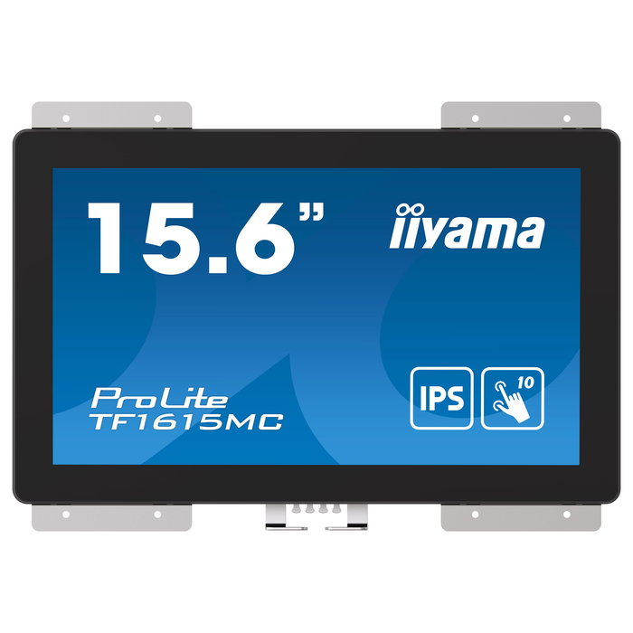 iiyama ProLite TF1615MC-B1 Monitor táctil IPS 15.6" Full HD 1920x1080 Pantalla táctil capacitiva 10 puntos Toque VGA HDMI DisplayPort USB Negro