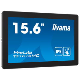 iiyama ProLite TF1615MC-B1 Monitor táctil IPS 15.6" Full HD 1920x1080 Pantalla táctil capacitiva 10 puntos Toque VGA HDMI DisplayPort USB Negro