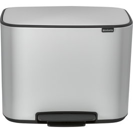 Brabantia Bo Cubo de Basura con Pedal Blanco 3 x 11 L