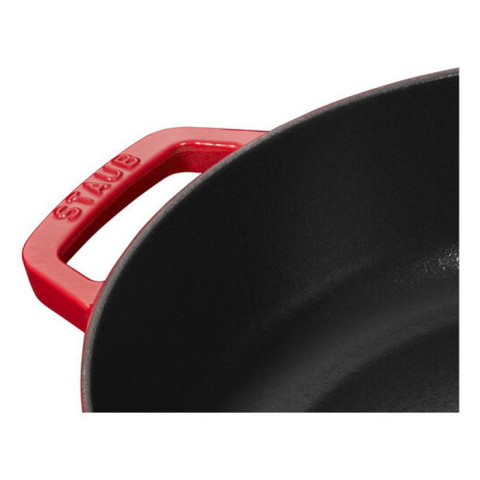 Staub Chistera Roaster redonda 28 cm color rojo cereza con tapa - 40511-474-0 / 405114740