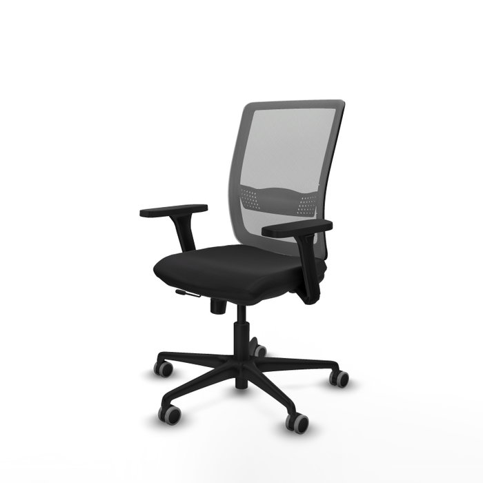 PIQUERAS Y CRESPO Silla de oficina Haches Negro y Gris PIQUERAS Y CRESPO Silla de oficina Haches Negro y Gris