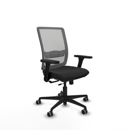 PIQUERAS Y CRESPO Silla de oficina Haches Negro y Gris