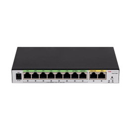 Hikvision DS-3WG210GP-SI Router PoE Gigabit Ethernet 10 Puertos LAN (8 Puertos PoE) Enrutador Todo en Uno Color Gris