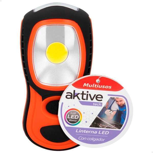 Aktive Tech Linterna LED Magnética con Colgador - Modelos Surtidos