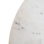Mesa Centro Blanco Mármol/Madera Salón 75 X 75 X 40 cm