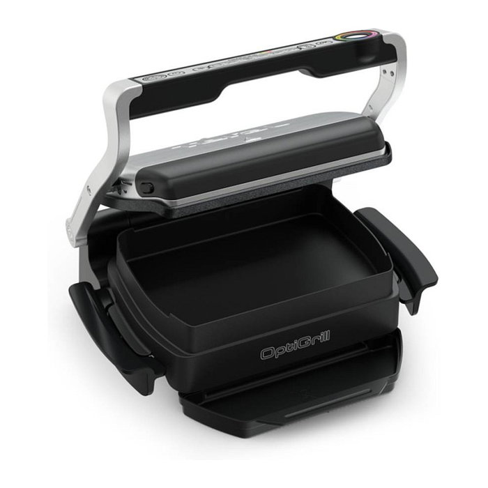 Tefal OptiGrill+ GC712D12 Parrilla Eléctrica Plata