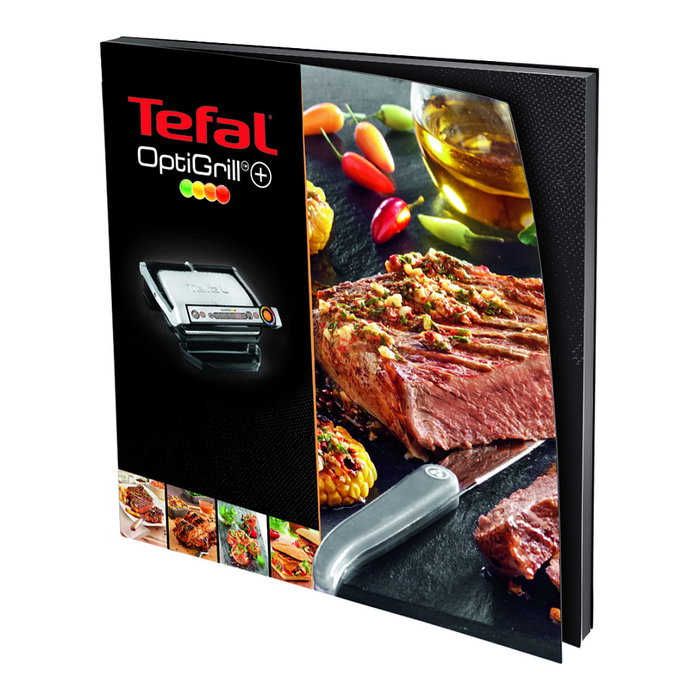 Tefal OptiGrill+ GC712D12 Parrilla Eléctrica Plata