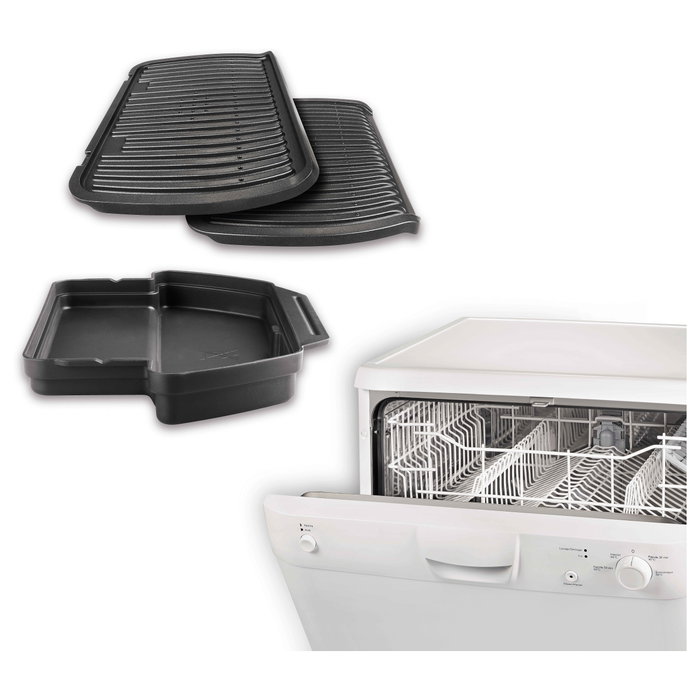 Tefal OptiGrill+ GC712D12 Parrilla Eléctrica Plata