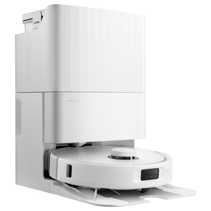 Roborock Q Revo MaxV - Robot aspirador y fregador inteligente con estación de auto vaciado y limpieza, navegación LiDAR, 7000 Pa, carga automática, color Blanco