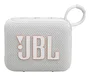 JBL Go 4 Altavoz Bluetooth Portátil, 4.2W, Resistente al Agua y Polvo IP67, Autonomía 7h, Color Blanco