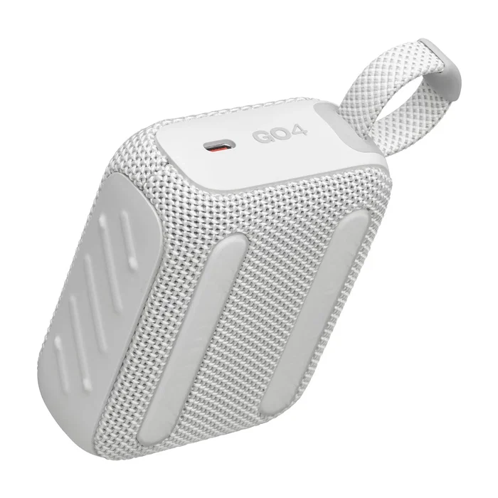JBL Go 4 Altavoz Bluetooth Portátil, 4.2W, Resistente al Agua y Polvo IP67, Autonomía 7h, Color Blanco