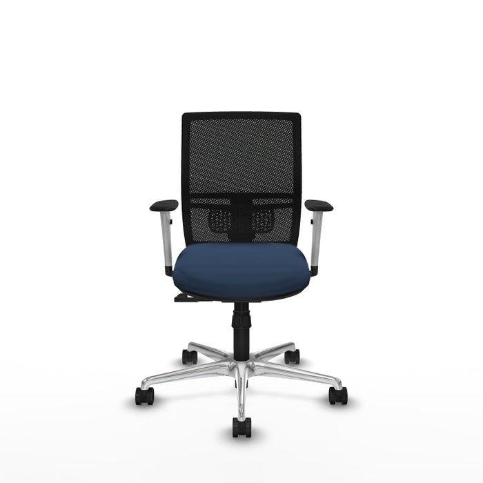 PIQUERAS Y CRESPO Silla de oficina Yunquera con mecanismo Sincro, Azul marino y Negro PIQUERAS Y CRESPO Silla de oficina Yunquera con mecanismo Sincro, Azul marino y Negro