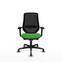PIQUERAS Y CRESPO Silla de oficina Mardos con mecanismo Sincro/Traslack, Verde y Negro