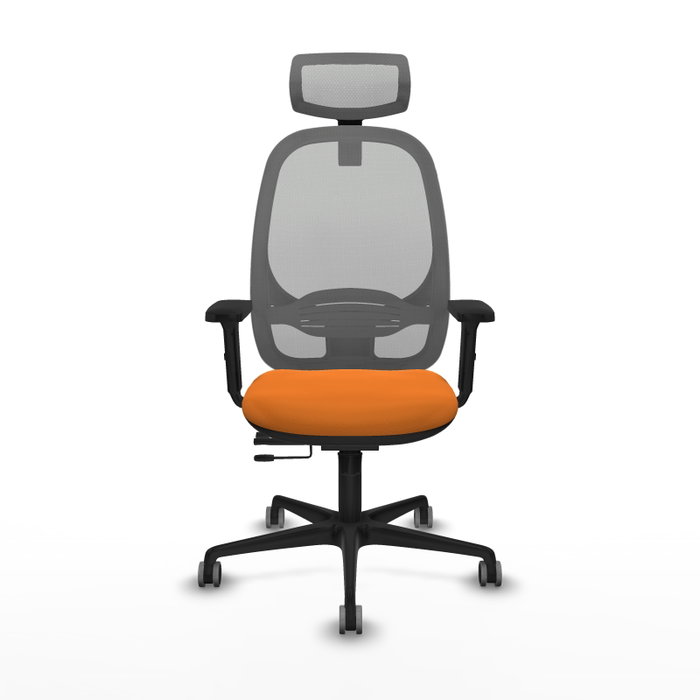 PIQUERAS Y CRESPO Silla de oficina Cilanco Naranja y Gris PIQUERAS Y CRESPO Silla de oficina Cilanco Naranja y Gris