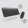 Logitech MK470 Combo de Teclado y Ratón Inalámbrico Grafito QWERTY US International