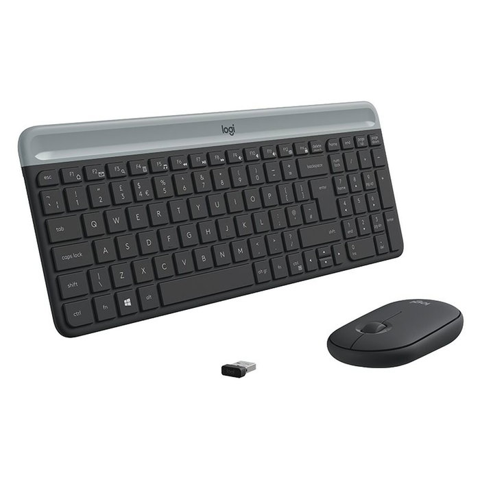 Logitech MK470 Combo de Teclado y Ratón Inalámbrico Grafito QWERTY US International Logitech MK470 Combo de Teclado y Ratón Inalámbrico Grafito QWERTY US International