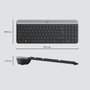 Logitech MK470 Combo de Teclado y Ratón Inalámbrico Grafito QWERTY US International
