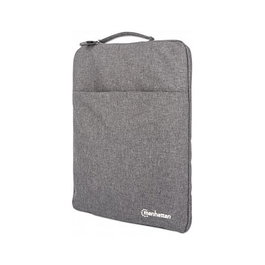 MANHATTAN Seattle Funda para Portátil 15.6 pulg. Gris Resistente al Agua