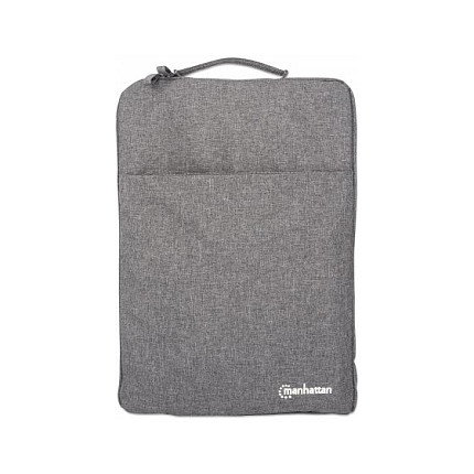 MANHATTAN Seattle Funda para Portátil 15.6 pulg. Gris Resistente al Agua