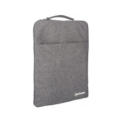 MANHATTAN Seattle Funda para Portátil 15.6 pulg. Gris Resistente al Agua