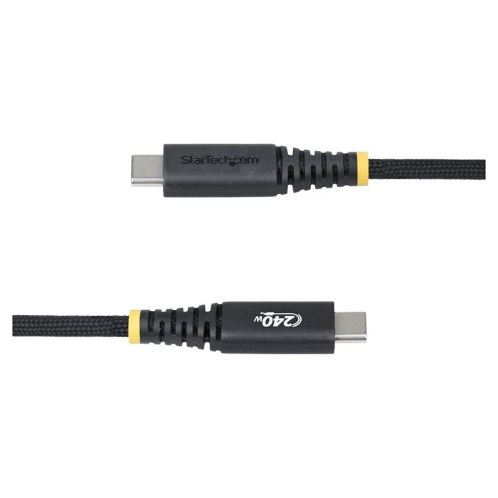 StarTech.com Cable de Carga USB-C a USB-C de 2m, 240W, 5A, Negro