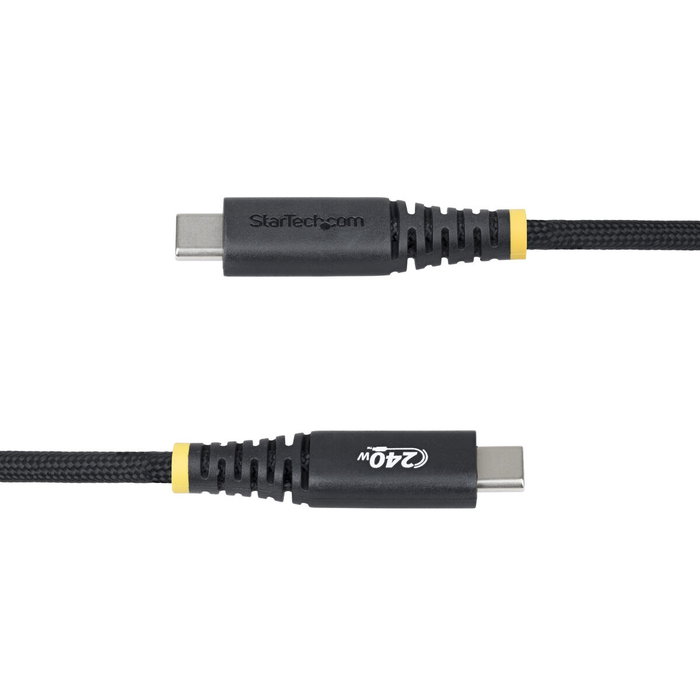 StarTech.com Cable de Carga USB-C a USB-C de 2m, 240W, 5A, Negro