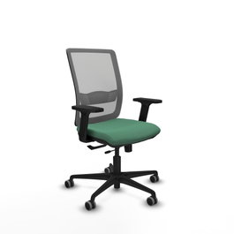 PIQUERAS Y CRESPO Silla de oficina Haches Verde Esmeralda y Gris