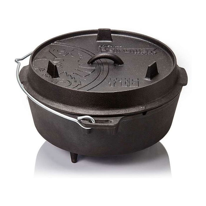 Petromax FT6 Feuertopf - Olla de Hierro Fundido para Horno, 5.7 Litros, Color Negro, 185 x 330 x 360 mm