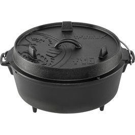Petromax Feuertopf ft6 con ventana, 5,7 L, Negro