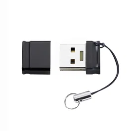 Intenso Slim Line Pendrive USB 64 GB - USB tipo A 3.2 Gen 1 - Velocidad lectura 100 MB/s - Negro con tapa protectora