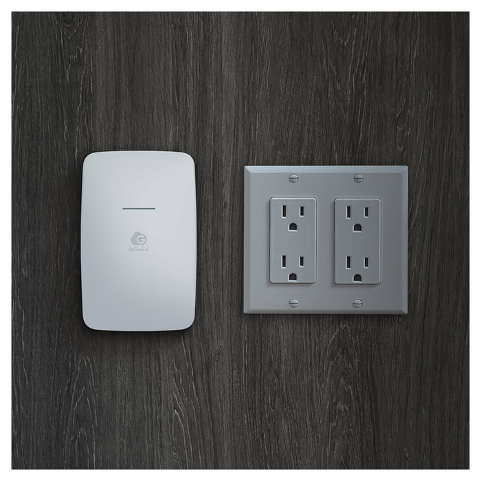 EnGenius ECW215 Punto de Acceso WiFi 6 AX1800 de Doble Banda 2.4 y 5 GHz, 1200 Mbps, 3 Puertos Gigabit, PoE, Interno, Blanco - para Montaje en Pared