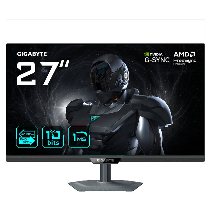 Gigabyte G27UP Monitor Gaming 27" 4K UHD 160Hz, SS-IPS 1ms, FreeSync Premium, HDR10, HDMI 2.1, DisplayPort 1.4 Gigabyte G27UP Monitor Gaming 27" 4K UHD 160Hz, SS-IPS 1ms, FreeSync Premium, HDR10, HDMI 2.1, DisplayPort 1.4