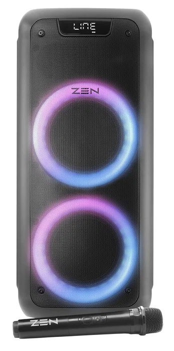 Zen Phoenix Altavoz Bluetooth 250W con Micrófono Inalámbrico Negro