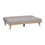 Ixia Sofá-cama Gris en Chenilla con Estructura de Madera