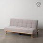 Ixia Sofá-cama Gris en Chenilla con Estructura de Madera