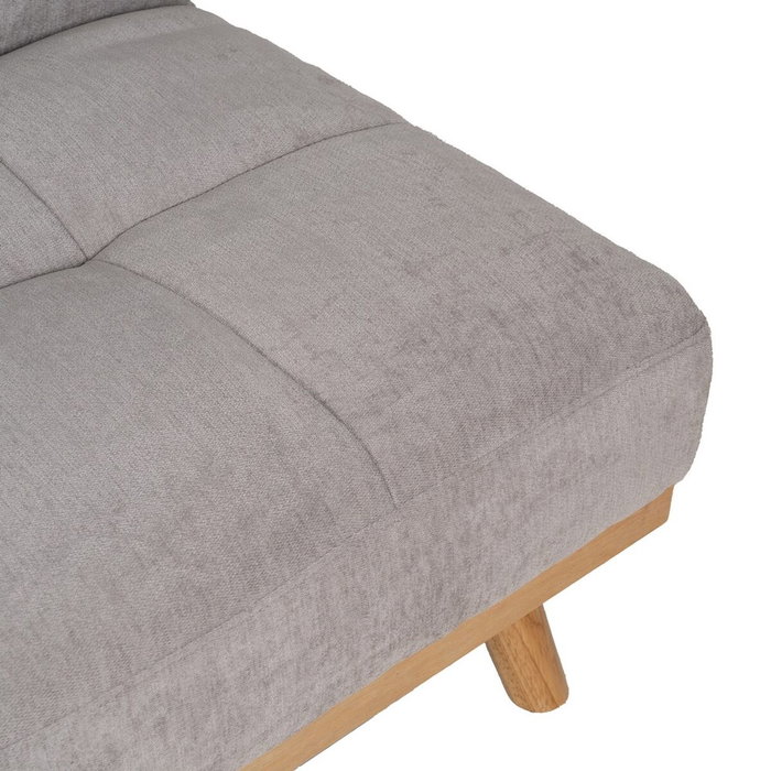 Ixia Sofá-cama Gris en Chenilla con Estructura de Madera Ixia Sofá-cama Gris en Chenilla con Estructura de Madera