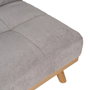 Ixia Sofá-cama Gris en Chenilla con Estructura de Madera