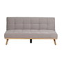 Ixia Sofá-cama Gris en Chenilla con Estructura de Madera