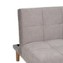 Ixia Sofá-cama Gris en Chenilla con Estructura de Madera