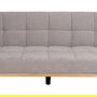 Sofá-Cama Gris Metal-Madera Salón 178 X 94 X 86 cm