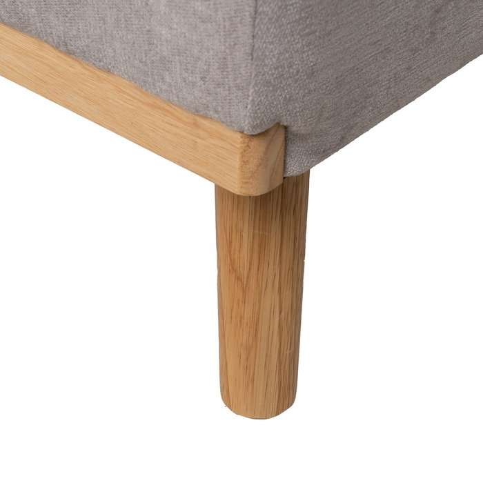 Sofá-Cama Gris Metal-Madera Salón 178 X 94 X 86 cm