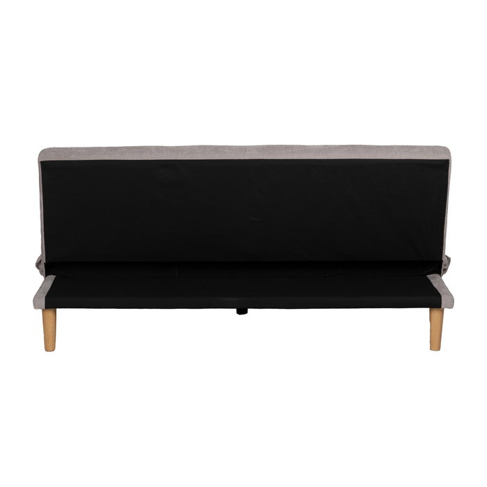 Sofá-Cama Gris Metal-Madera Salón 178 X 94 X 86 cm