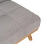 Sofá-Cama Gris Metal-Madera Salón 178 X 94 X 86 cm