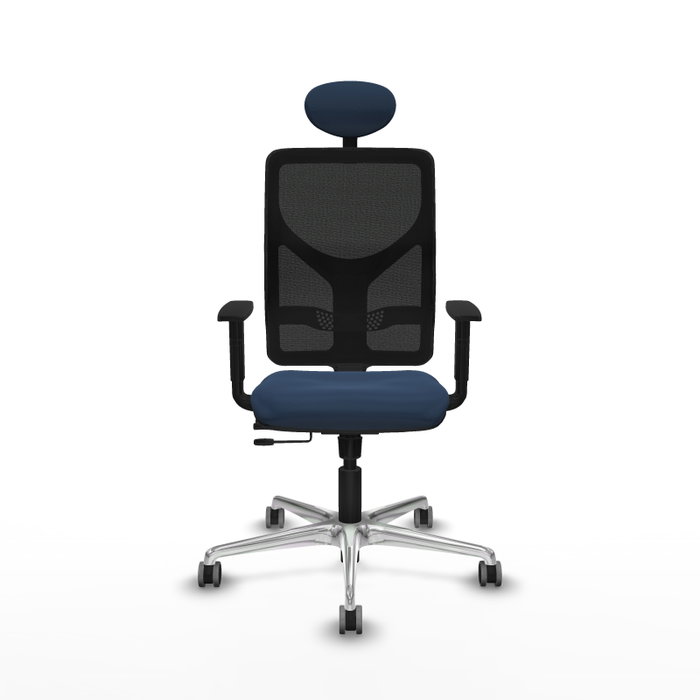 PIQUERAS Y CRESPO Silla de oficina Motilla Azul marino y Negro PIQUERAS Y CRESPO Silla de oficina Motilla Azul marino y Negro