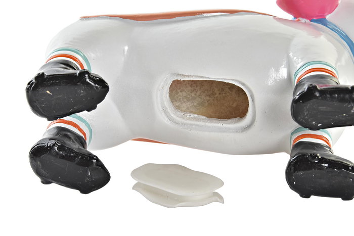 DKD Home Decor Hucha Perro Resina Multicolor 20 x 8 x 15 cm (4 Unidades)