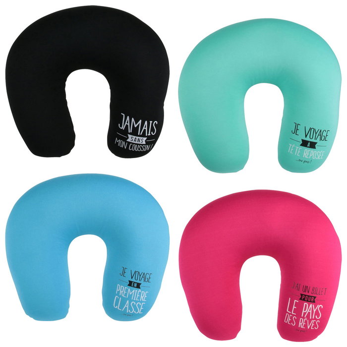 Jet Lag Cojín Cervical Microperlas Jet Lag Colores Surtidos, Turquesa, Negro, Azul, Fucsia, Medidas 25x25x8cm
